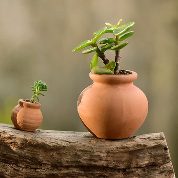 OUNONA 4pcs Cute Mini Plant Pots For Succulent Pottery Planter Tiny Flower Pot Nursery Planter Home Office Decor Small Succulent Pot Mini Ceramic Pot For Indoor Plants