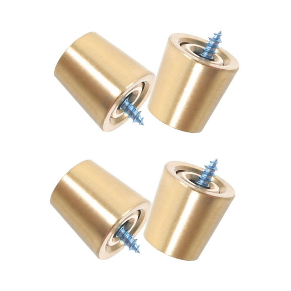 OUNONA 4pcs Diy Metal Lamp Base Pads Copper Lamp Holder Feet Solid Metal Lamp Base Pads Table Lamp Stand Risers Metal Base Pad Lamps