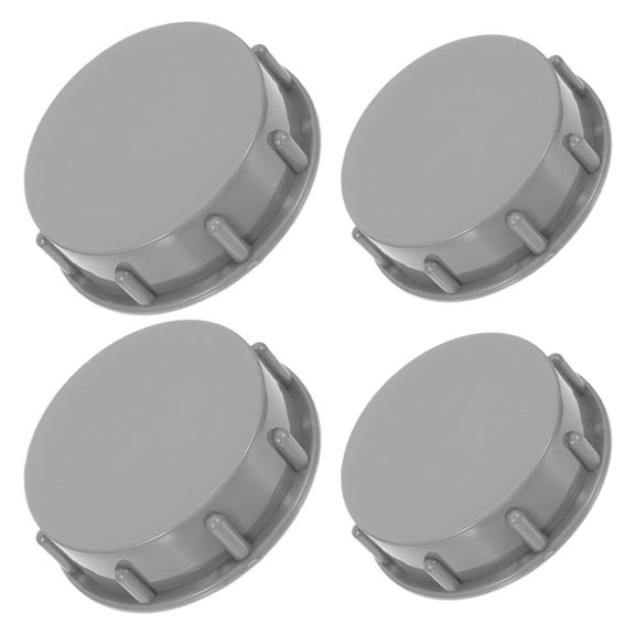OUNONA 4pcs Drain Cover Water Pipes Cover Grey PP Simple Shape Home Use Homeowners