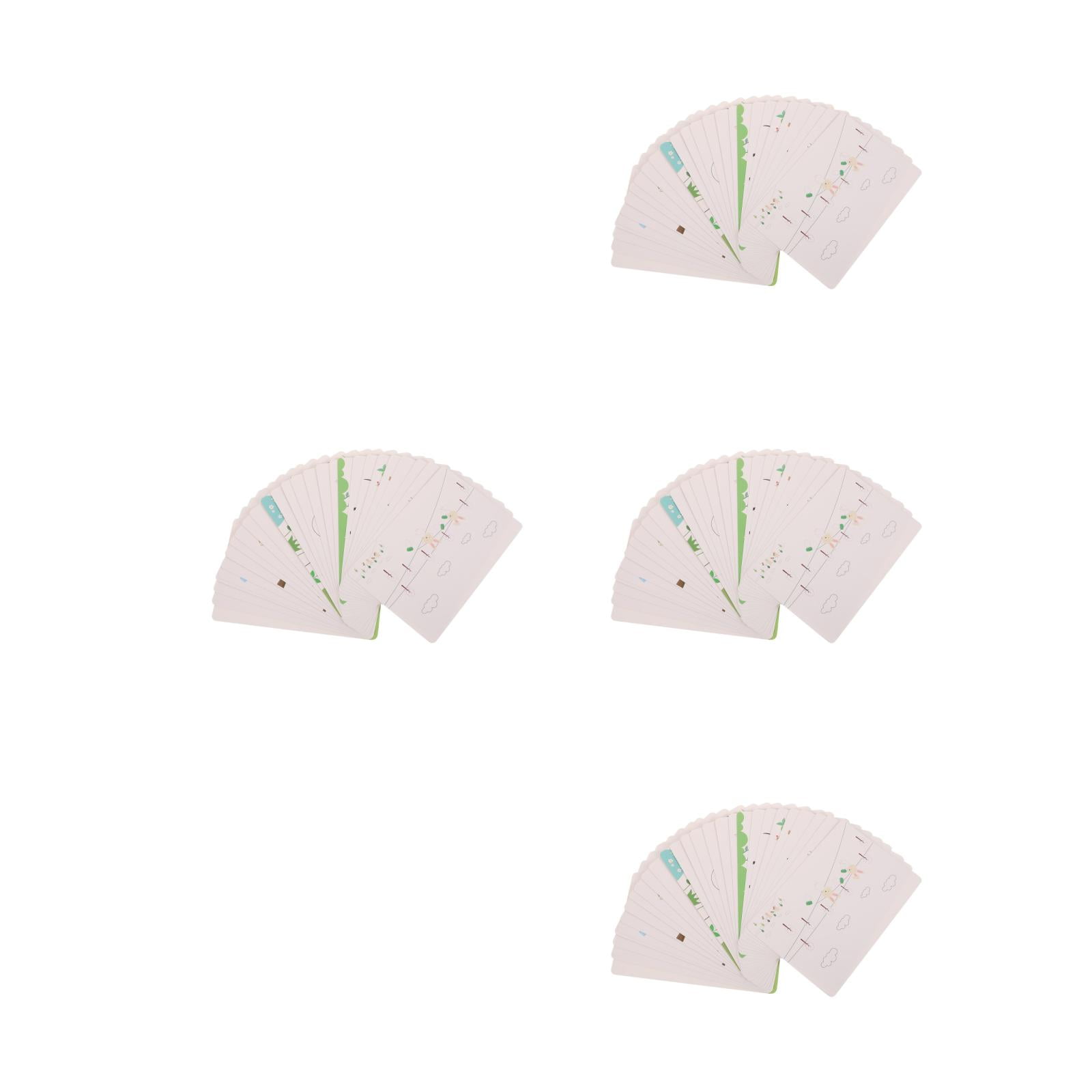 OUNONA 4pcs Drawing Pad Graffiti Finger Cards Finger Paint Card Thick Paper Children Fingers Painting Cards Children Funny Finger Drawing Cards Painting Finger Paint Card