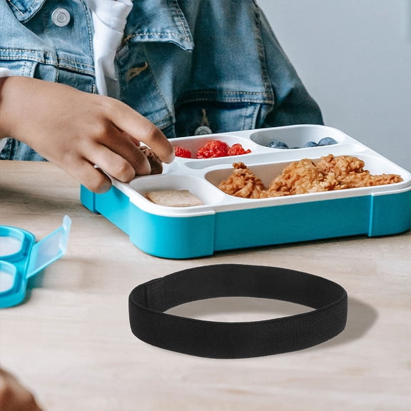 OUNONA 4pcs Elastic Lunch Box Straps Elastic Lunch Box Straps with Heavy Duty Nylon Lashing Secure Fixing Band Reusable Elastic Belts for Food Containers