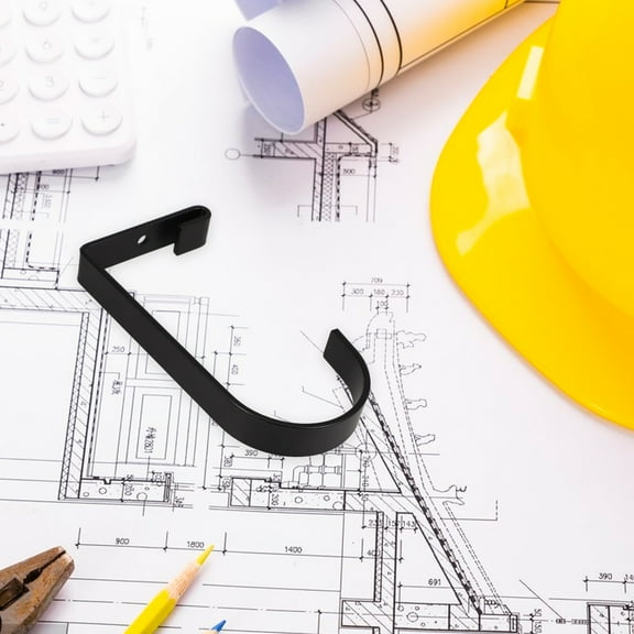 OUNONA 4pcs Garage Hooks For Ceiling Wall Storage Shelving Flat Hook Heavy Duty Hanging Bike Flat Hooks Overhead Garage Hanger For Bathroom Living Room Kitchen Black