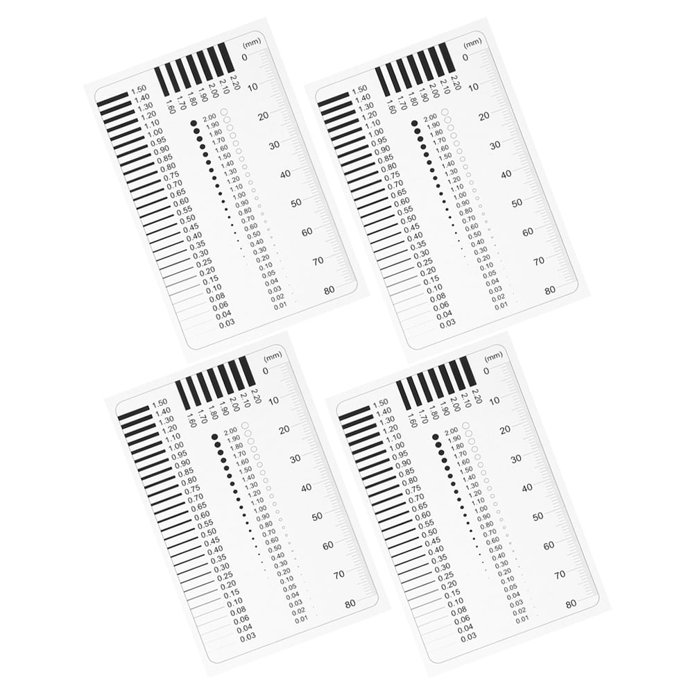 OUNONA Versatile Precision Ruler White Plastic for Accurate ...