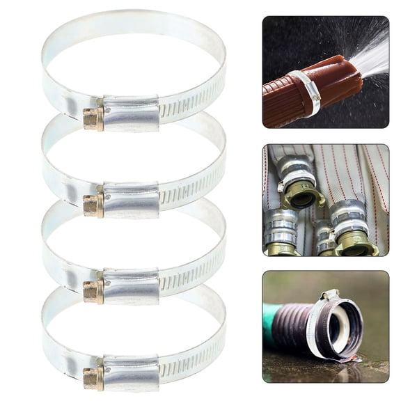OUNONA 4pcs Hose Clamp Turbo Vacuum Hose Clamp 2.5 Inch Hose Clamp Fastener Accessory