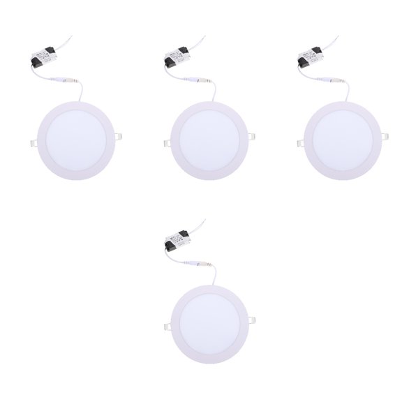 OUNONA 4pcs LED Recessed Thin Lighting Light LED Recessed Deck Light Led Downlight Ceiling Light