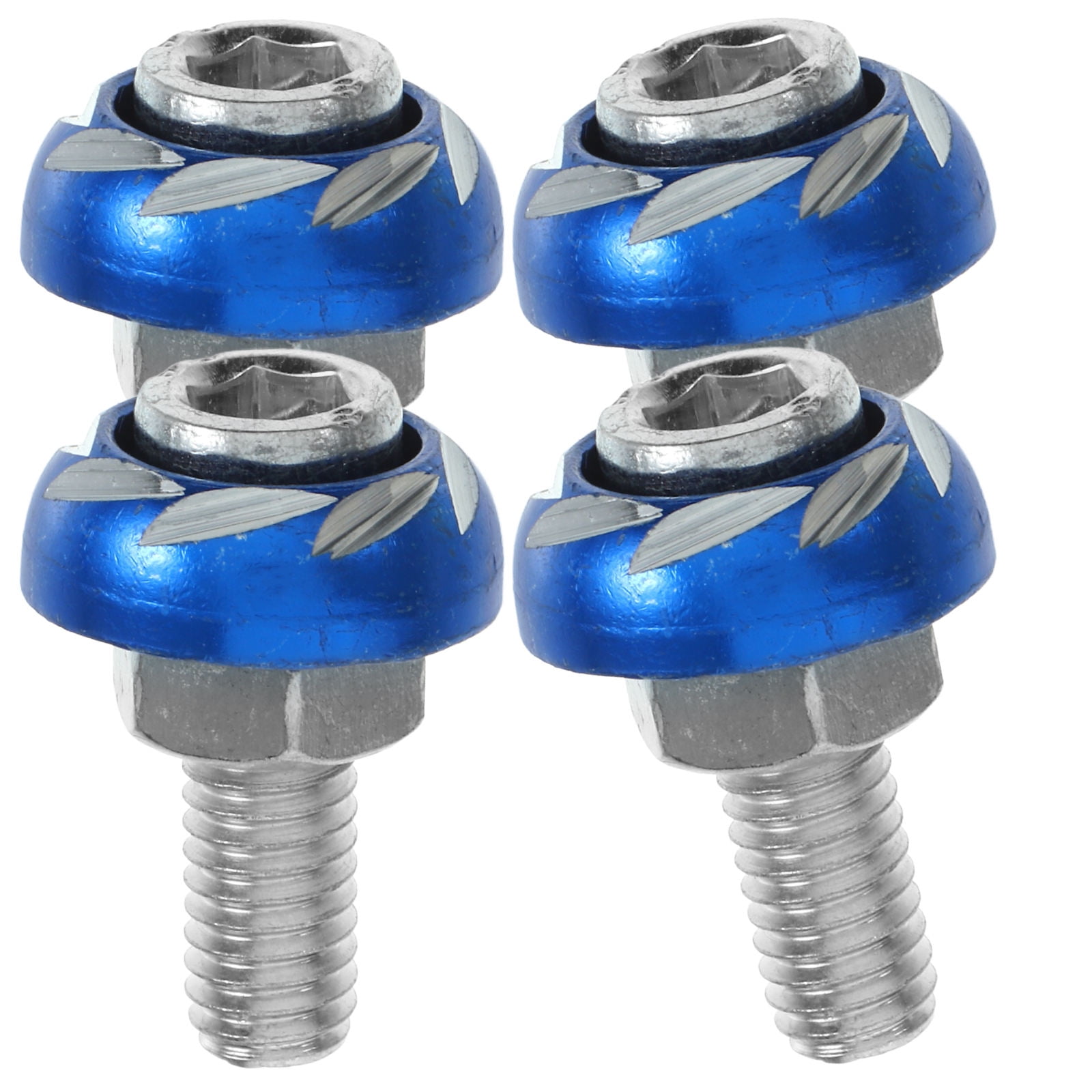 OUNONA 4pcs License Plate Screws Motorbike License Plate Screw Caps Decoration Motorcycle Accessory