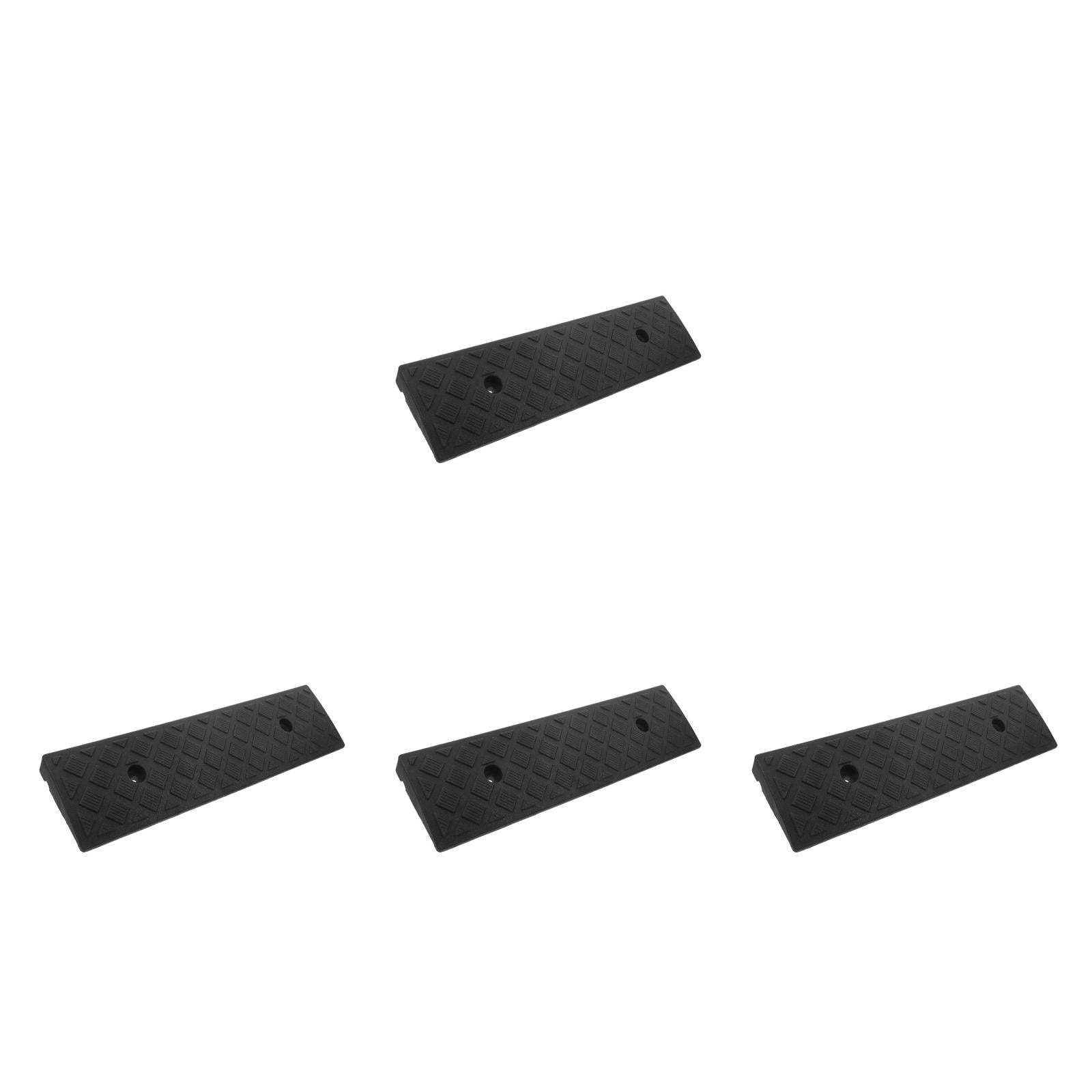 OUNONA 4pcs Lightweight Ramps for Steps Heavy Duty Driveway Curb Ramp Shed Ramp Threshold Wheelchair Ramp Plastic Curb Ramp Portable Heavy Duty Loading Ramp