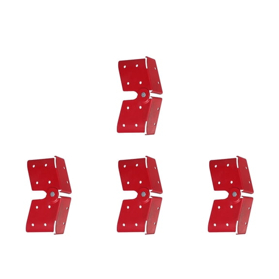 OUNONA 4pcs Metal Ladder Hinge Versatile Ladder Attachment Heavy-Duty Folding Ladder Hinge Ladder Attachment Step Ladder Replacement Hinge Attic Door Hinge Ladder Folding Support Hinge