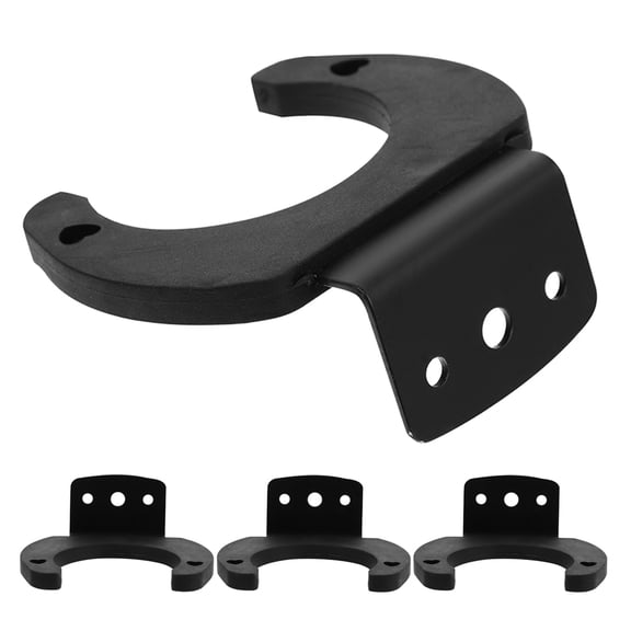 OUNONA 4pcs Mic Hanger Heavy Duty Wall Mount Microphone Holder with Secure Hooks for Home Equipment Organization Accessory