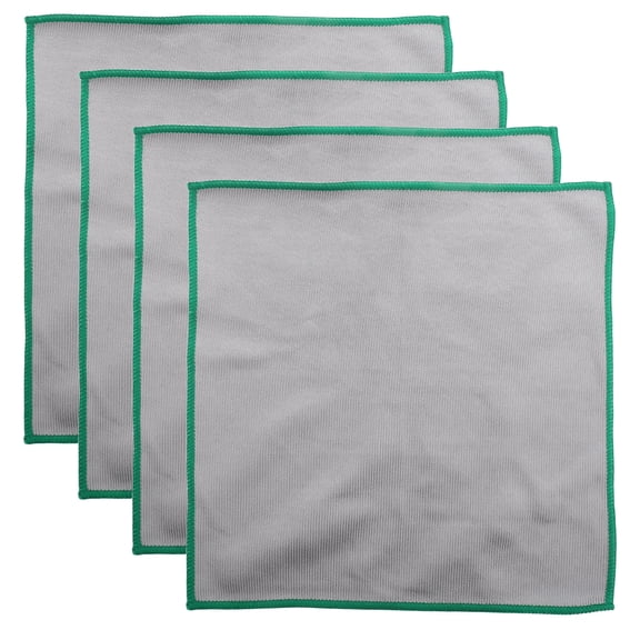 OUNONA 4pcs Microfiber Glass Ideal For Car Mirrors And Kitchen Use Super Absorbent Reusable Quickly Clean Window Glasses Windshields Mirrors