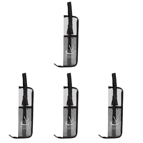 OUNONA 4pcs PVC Drumstick Carry Bag Children Drumstick Storage Bag Drumstick Bag Holder