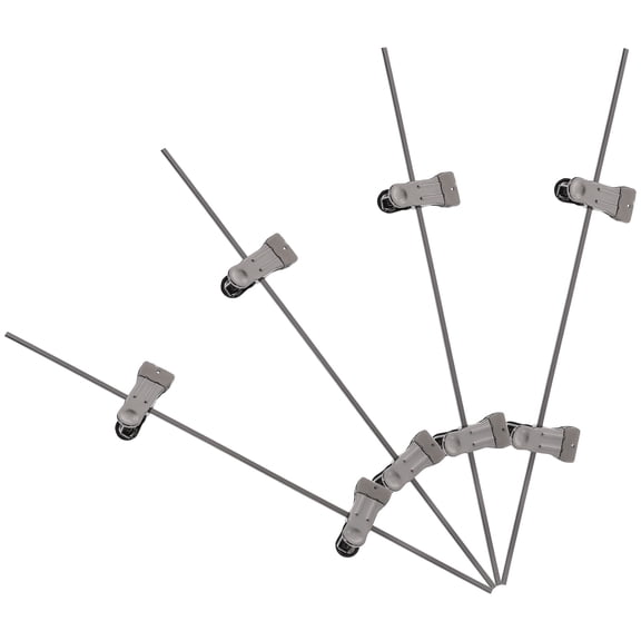 OUNONA 4pcs Pants Rack Skirt Clip Hangers Jeans Clips Space Saving Household Clothes Rack Clips