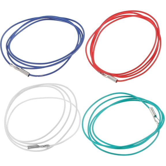 NUOLUX 4Pcs Copper Stereo Lead Cables Assorted Color Insulated Replaceable Headshell Wire for Stereo