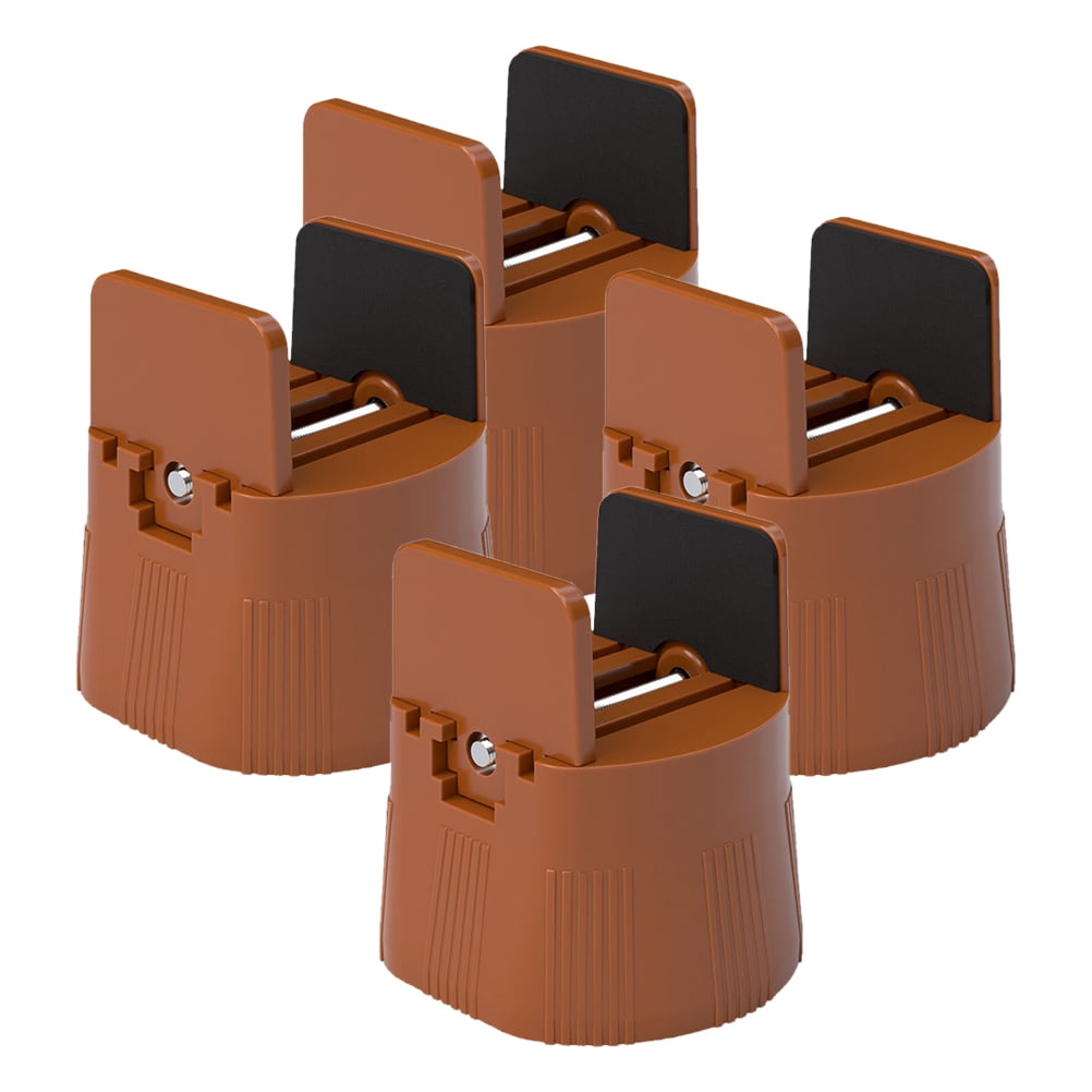 Plastic Riser Pads OUNONA 4pcs Plastic Mount Feet Vibration Pads Adjustable Bed Risers ...