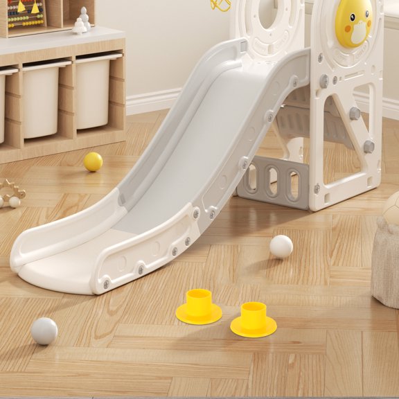 OUNONA 4-Pack Plastic Foot Base Holders and Covers for Playground Tubes, Outdoor Play Equipment Safety Accessories