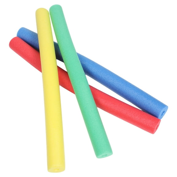 OUNONA 4pcs Pool Noodles Foam Relay Race Supplies for Kids Swimming Lightweight Racing Sticks Parent Child Game Toys