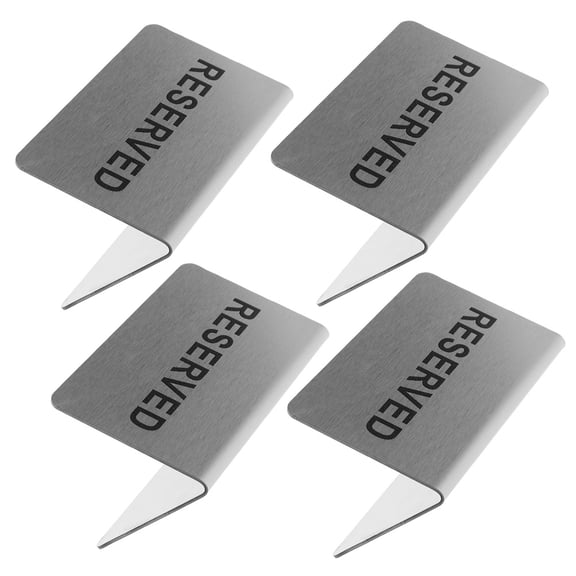 OUNONA 4pcs Restaurant Reserved Table Sign Restaurant Sign For Restaurant Table Wedding