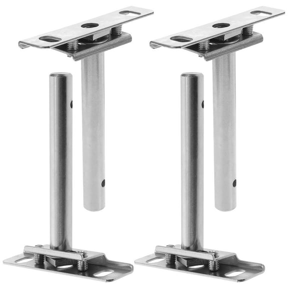 OUNONA 4-Pack Heavy Duty T Shaped Floating Shelf Brackets for Wall Mounted Shelves, and Sturdy Support