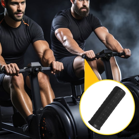 OUNONA 4Pcs Thickened Rubber Handle Grips for Gym Equipment Exercise Machines, Non- Replacement Accessories