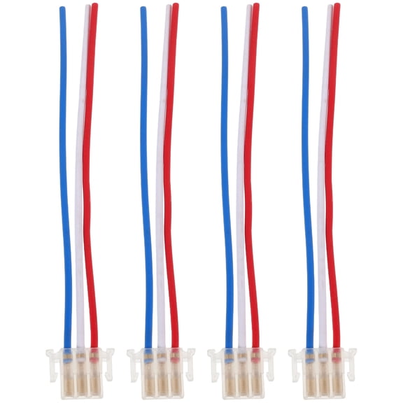 OUNONA 4pcs Universal Motorcycle Horn Headlight Turn Signal Wiring Electric Bike Switch Button Connector Copper Plastic Harness Kit for Enhanced Riding Control