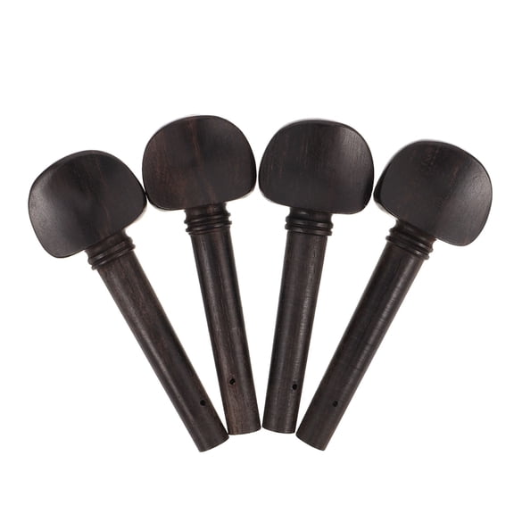 OUNONA 4pcs Violin Tuning Pegs for 3/4-4/4 Size Violins Wood Replacement Parts Easy to Adjust to Sound Effect String Instrument Accessories
