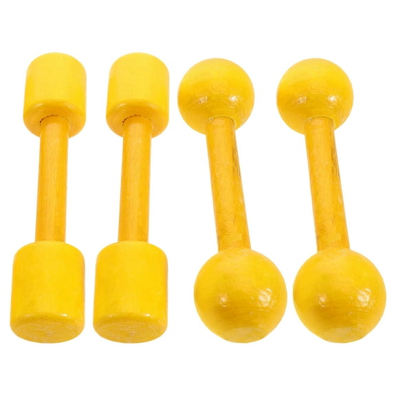 OUNONA 4pcs Weights Fitness Mini Dumbbells Kindergarten Dumbbell Toddler Small Barbell Sports Exercise Equipment For Kindergarten Early Educational