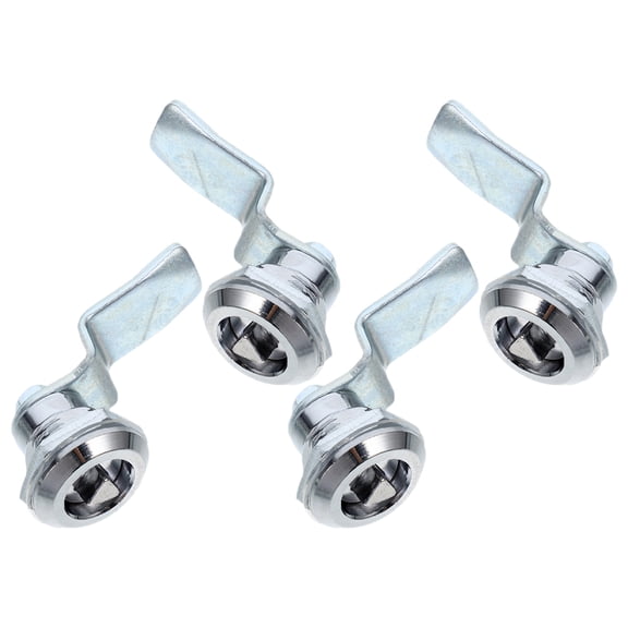 OUNONA 4pcs Zinc Alloy Cabinet Cam Lock For Distribution Boxes Triangle Key Lock Combination Drawer Lock Furniture Cam Lock Desk Cabinet Lock