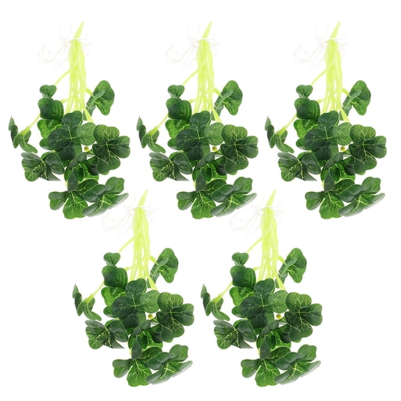 OUNONA 5 Branches Faux Simulated Small Leaves 24.00X15.00X11.00CM