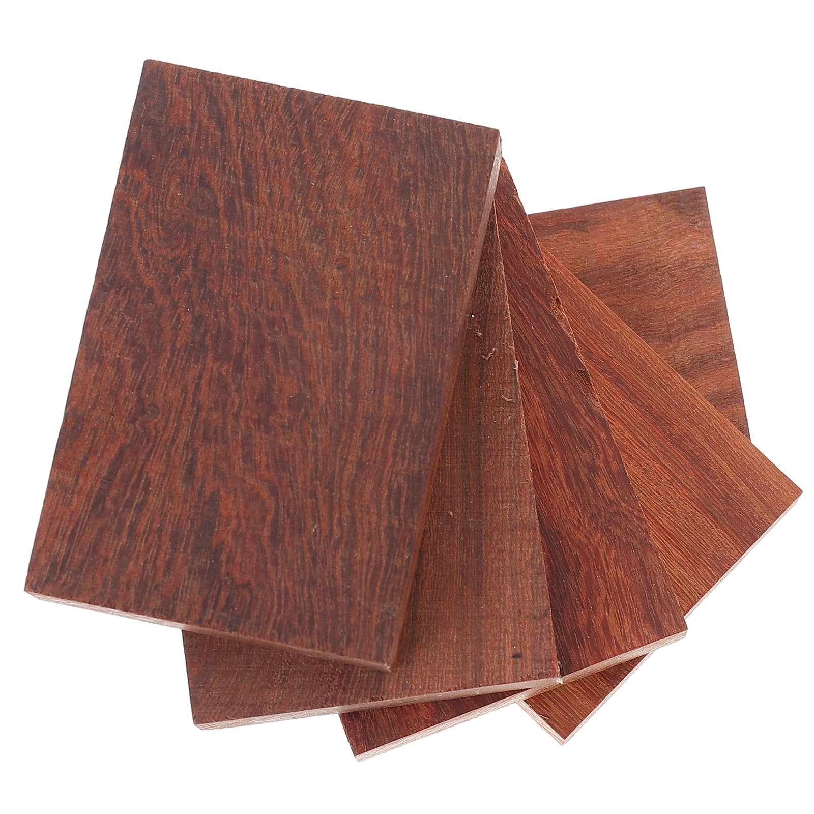 OUNONA 5PCS Brown Synthetic Wooden Blocks for DIY Projects Strong Durable Wood Art Supplies