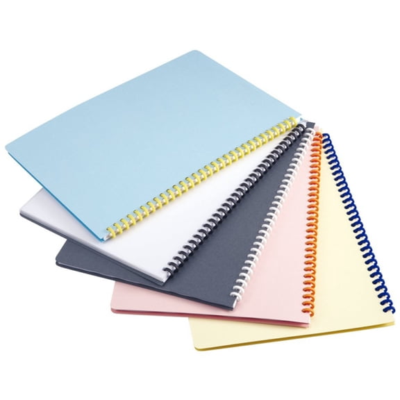 OUNONA 5 Pcs DIY Book Hinge for Notebook Spiral Binding Machine Making Loose-leaf Ring Photo Album Black