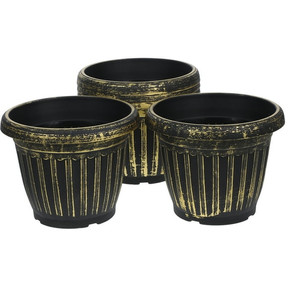 OUNONA  5 Pcs Decorative Plant Pots Imitation Marble Flowerpot