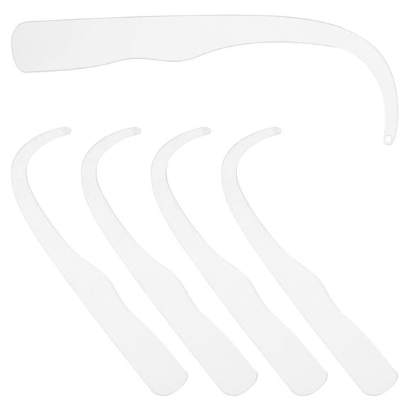 OUNONA 5 Pcs Earring Findings and Necklace Display Stands Transparent Jewelry Organizer for Selling and Craft Work