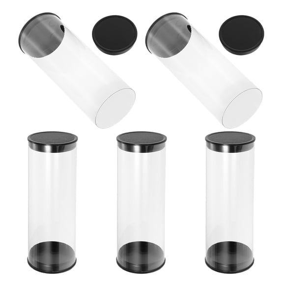 OUNONA Portable Golf Ball Case with Transparent PVC for Storage and Easy Selection Lightweight and Secure 5pcs