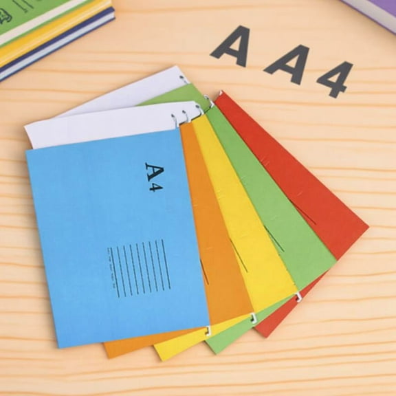 OUNONA Hanging File Organizer Paper Document Folders Assorted Color 5Pcs