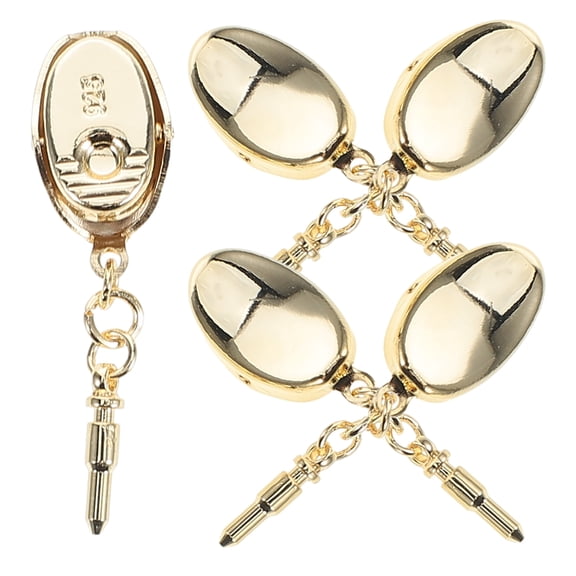 OUNONA  5 Pcs Necklace Clasps and Closures Clips for Bracelets Golden