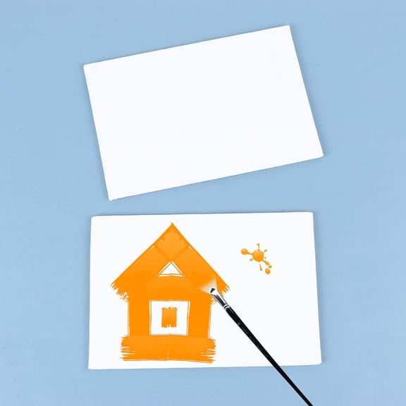 OUNONA 5Pcs Artist Oil Paint Board White Thicken Drawing Boards for Indoor Outdoor Use