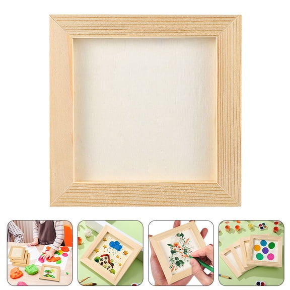 TABLETREANDS Wooden Coloring Frame For Childrens Diy Projects 5Pcs 7.9X7.9In