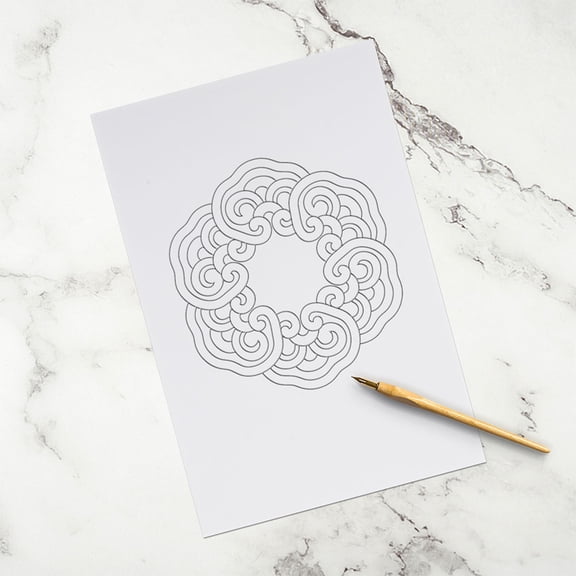 OUNONA  5 Pcs Rotary Tool Stamp Platform Card Making Hand Engraved Rubber