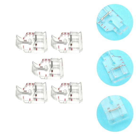 OUNONA  5 Pcs Seam Sewing Machine Attachments Foot Replacement