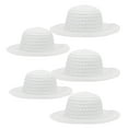 thumbnail image 1 of OUNONA  5 Pcs Straw Hats for Crafts Tins Children's Painting Miss Man, 1 of 8