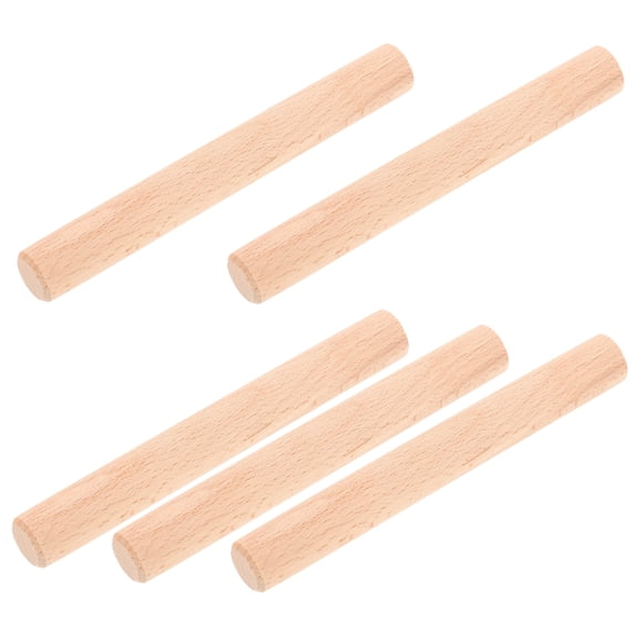 NUOLUX Pegboard Hook Chocolate 5pcs Wood Sticks For Woodworking