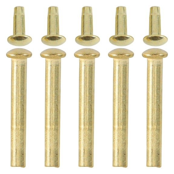 OUNONA 5 Set Nail Accessories 2.10X0.50X0.50CM Golden