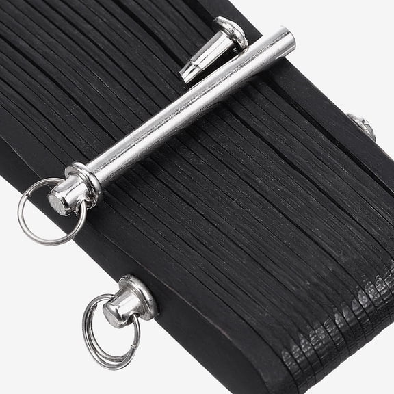 WEAVILUX Hand Fan Shaft Replacement Stainless Steel 5 Sets