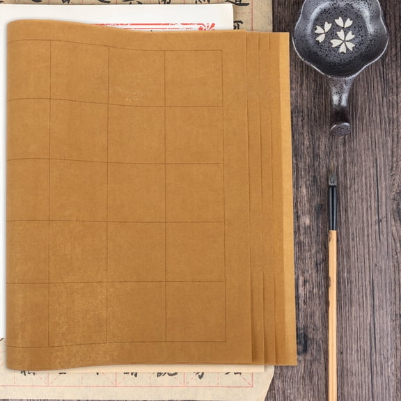 OUNONA 5 Sheets Rice Paper for Calligraphy Art Stationery Practice Xuan Paper Manuscript Paper