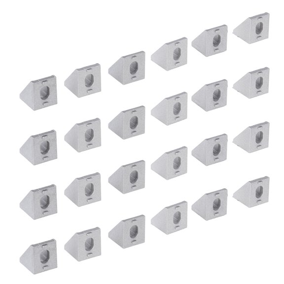 OUNONA  50 Pcs Angle Bracket Joint Corner Extrusion Wheel Series Aluminum Profile