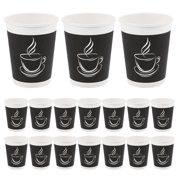 OUNONA 50 Pcs Assorted Color Paper Coffee Cups for Party Durable HeatResistant Comfortable to Hold