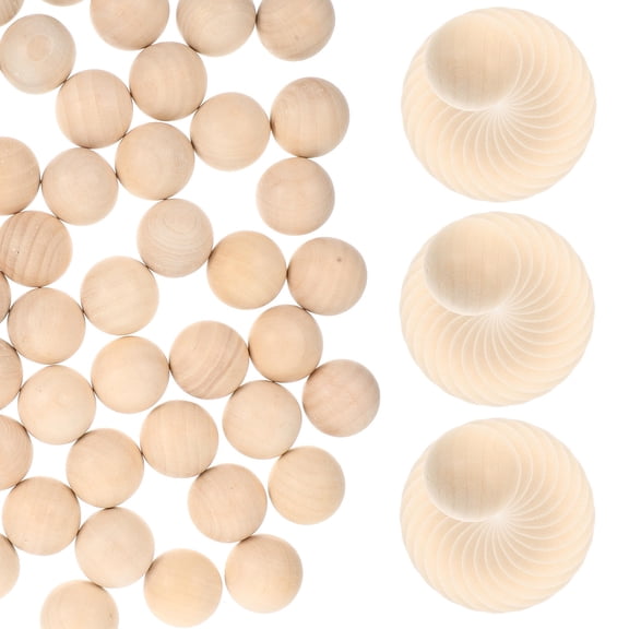 OUNONA Khaki Plastic Balls for Crafts and Decoration Sturdy Durable Unfinished Suitable for Painting Various Sizes