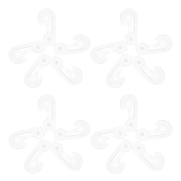 OUNONA 50 Pcs Multi-Purpose Plastic Hooks For Document Bags Space-Saving Hanger Hooks For Home And Store Organization Easy To Use Hooks