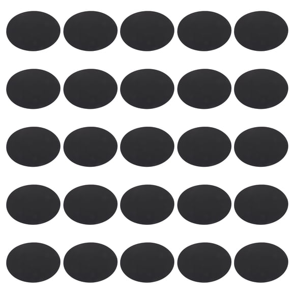 OUNONA  50 Pcs Paper Black Cardboard Round Painting Student