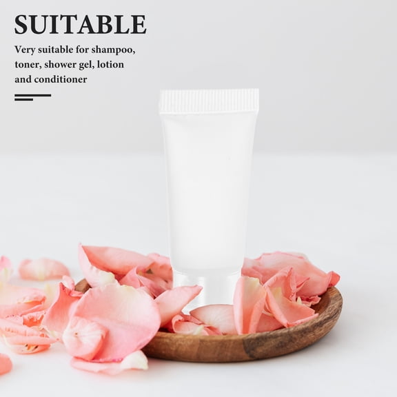 OUNONA  50 Pcs Squeeze Tube Refillable Travel Toothpaste Dispensing Hose